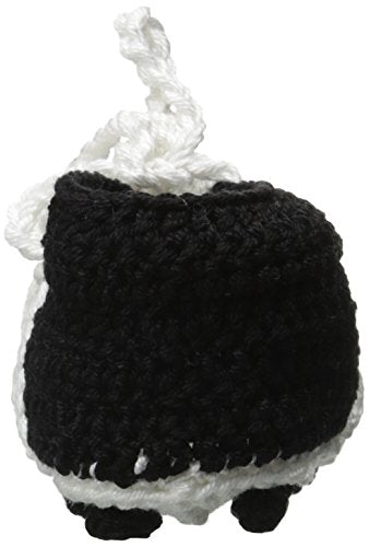 Jefferies Socks Baby-Boys Soccer Cleats Crochet Bootie, Black, Newborn