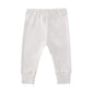 Owlivia Organic Cotton Baby Boy Girl 3-Pack Wiggle Pants Jogging Pants (3Pack Off-White, 12-18Months)