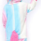 Easuit Rainbow Unicorn Onesie Pajamas Animal Costume Halloween Cosplay For Kids 6-8