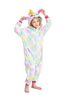 Fuzzycosplay One Piece Birthday Gifts Girls Unicorn Pajamas Animal Costume Onesie Running Flying Horse 6-8 Years