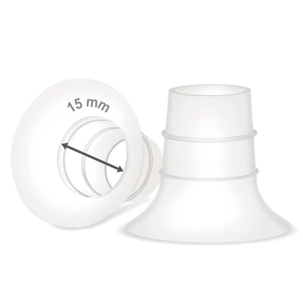 Maymom 15Mm Flange Insert Compatible With Elvie Single/Double Electric, Elvie Stride Cup (24Mm), Compatible With Medela Personal