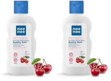 Mee Mee Gentle Baby Bubble Bath Liquid (With Cherry Extracts- 500 Ml) (Pack Of 2)