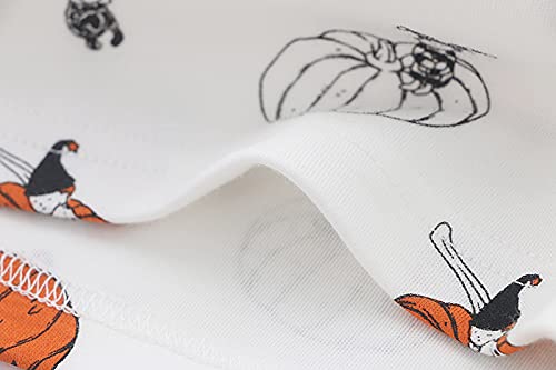 Owlivia 100% Organic Cotton Baby Long Sleeve Pajama Sets, Toddler Boy Girl 2-Piece Sleepwear(2 Years, Pumpkins)