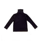 Toddler Baby Little Girls Turtleneck T Shirt Top Long Sleeve Basic Solid Color Blouse 1-5Years Old (1-2T,Black Turtleneck Shirt)
