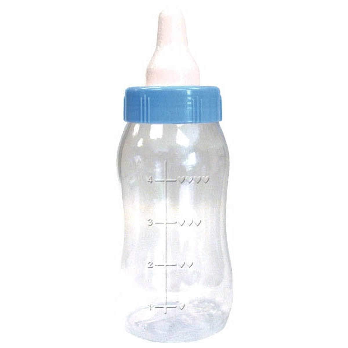 Blue Baby Plastic Bottle Bank - 11.12' X 4.25' (Pack Of 6) - Perfect For Baby Showers & Gender Reveal Celebrations