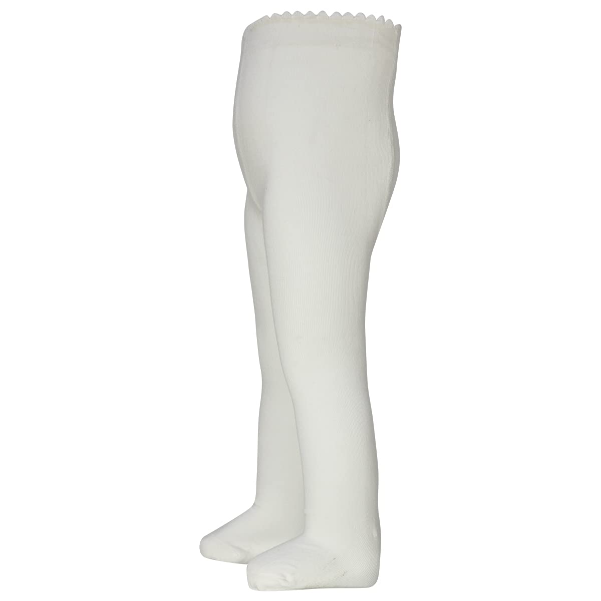 Bear Mum Baby Girls' Seamless Organic Cotton Tights White 0-6Month