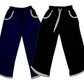 Girls Soft Cotton Solid Stylish Capri 3/4th Pants (Pack of 2) Navy Blue::Black