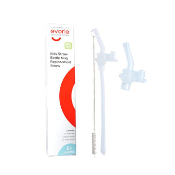 Evorie Replacement Straw For 10 Oz Evorie Tritan Toddler Water Bottle With Detachable Handles (Pack Of 1)