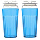 Reflo Smart Cup (Blue 2-Pack) Open Training Cup, Toddler Cup, No Suction 6Oz, 360 Control-Flow, Usa Made Premium High-Impact Pla