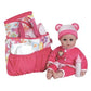 Adora Baby Doll Diaper Bag With Sturdy Straps, Includes Changing Mat And 2 Doll Diapers (Fits 13' Dolls), Birthday Gift For Age