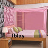 Iblay 4X6.5 Ft Pink Mosquito Netting For Single Bed Polyester Material  Mosquito Netting Twin Size Bed