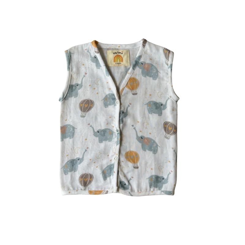 LILY LAMA Little Jumbo Jablas  Multicoloured 100% Organic Muslin Baby Swaddle Blanket, Soft, Breathable & Durable for Newborns 