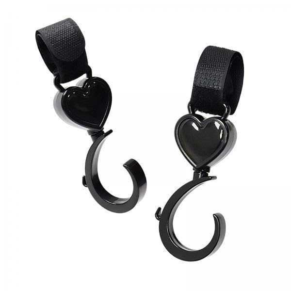 ATORSE 2x2x Stroller Bag Hook Shopping Bags 360 Degree Rotatable Baby Pushchair Hooks