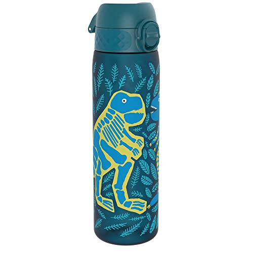Ion8 Kid'S One Touch 2.0 On-The-Go Printed Water Bottle - Leakproof And Bpa-Free Water Bottle - Fits Car Cup Holders And Kid'S B