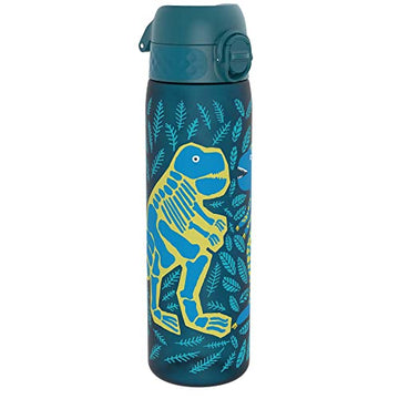 Ion8 Kid'S One Touch 2.0 On-The-Go Printed Water Bottle - Leakproof And Bpa-Free Water Bottle - Fits Car Cup Holders And Kid'S B