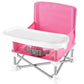 Birud Portable Space Saver High Chair  Toddler Booster Seat  Folding Booster Feeding Chair  Safety Belt/Food Tray/Travel Bag 