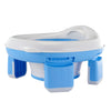 Honboom Kids Travel Potty | Foldable Car Potty | Potty Training Toilet W/Travel Bag & Potty Liners For Indoor And Outdoor (Blue)