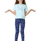 Van Heusen Girls Leggings  Power Plus Cotton Spandex  Power Plus, Allover Print, Super Soft_56302_Blue Bloom Aop_1112 Years