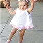 Rufflebutts Girls White Bow Headband - One Size