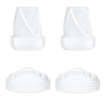 4Pcs M5 Breast Pump Replacement Parts,2Pcs Silicone Duckbill Valve & 2Pcs Silicone Diaphragm Compatible With Momcozy M5 Wearable
