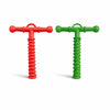 BArm Chewy Tube Combo (Red & Green) | Oral Sensory Support For Kids & Adults | Textured Spiral Design | Moderate & Strong Chewe