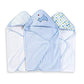 Spasilk Hooded Towel Set For Newborn Boys And Girls, Soft Terry Baby Towels, Baby Bath Essentials, Ideal, Blue Whale, Pack Of 3