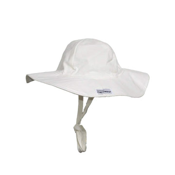 Flap Happy Little Girls' Upf 50 Plus Organic Floppy Hat, Natural, Medium
