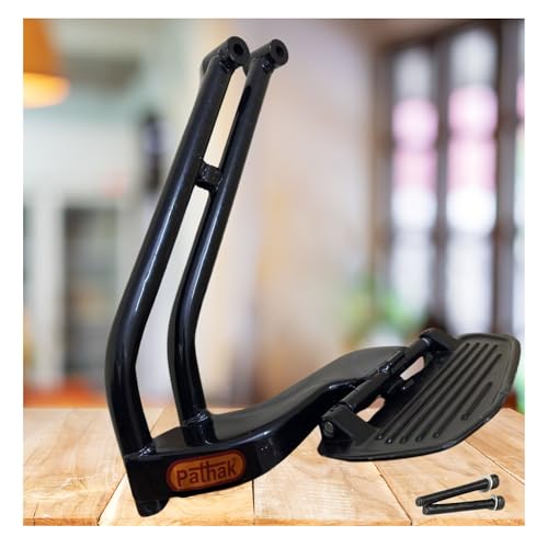 Pathak Ladies Footrest Stand Compatible For Chetak Ev Accessories  Black, Made Of Heavy Duty Material | Chetak Foot Rest Stand 