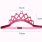 Hllmx 2 Pcs Baby Girl Super Elastic Headband Birthday Crown Headband Princess Headpiece Children Hair Accessories For Birthday P