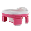 Honboom Kids Travel Potty | Foldable Car Potty | Potty Training Toilet W/Travel Bag & Potty Liners For Indoor And Outdoor (Pink)