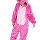 Leavelive Kids Animal Onesies Halloween Cosplay Costume Pajamas(125#(55-59 Inch), Kidpinky)