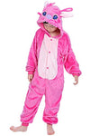 Leavelive Kids Animal Onesies Halloween Cosplay Costume Pajamas(125#(55-59 Inch), Kidpinky)
