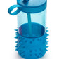 Melii Spikey Kids Water Bottle With Straw, 17Oz (Blue)