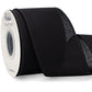 Ribbli Black Linen Wired Ribbon,2-12 Inch X Continuous 10 Yard, Black Burlap Wired Ribbon Rustic Ribbon For Wreaths, Big Bow Cra