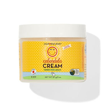 California Baby Calendula Cream  Ultra-Soothing Baby Face Cream  100% Plant-Based  Organic Calendula + Aloe Vera  Lavender Scent
