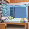 Iblay 7X7 Ft Blue Mosquito Netting For Double Bed Polyester Material  Machardani Net Queen Size Bed