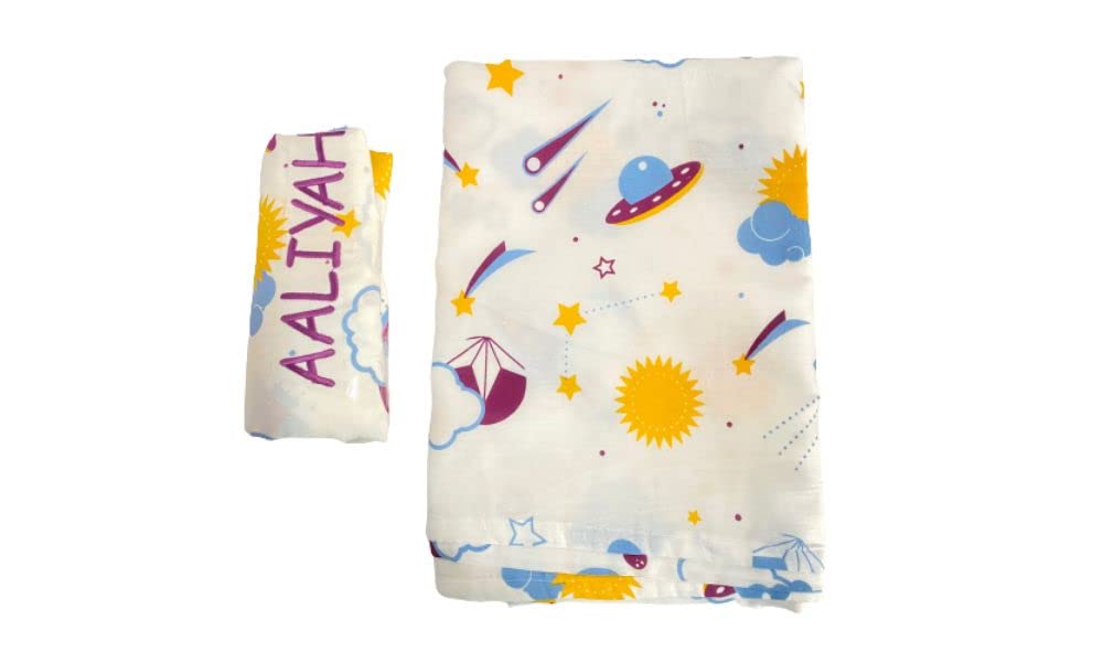 100% Pure Mulmul Cotton Swaddle Blanket for Baby