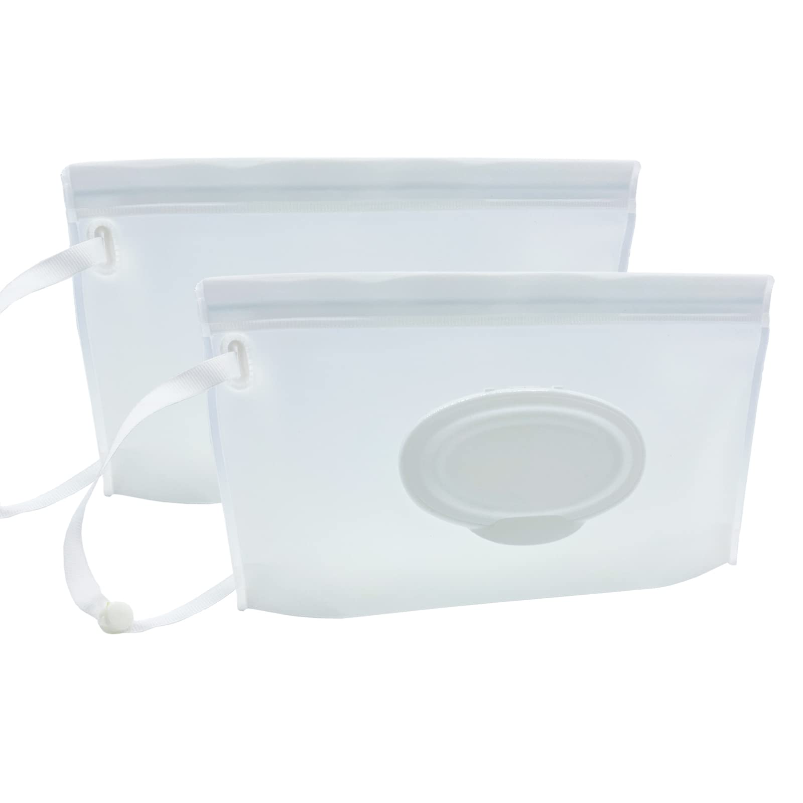 Voongor Portable Refillable Wet Wipe Pouch, Reusable Travel Wipes Holder & Case, Lightweight Flushable Diaper Wipes Container Fo