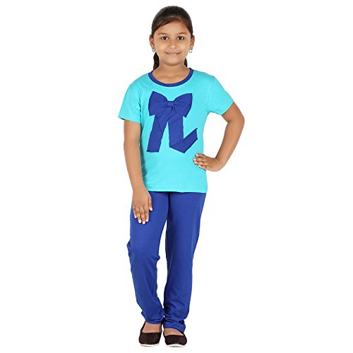 FICTIF Kid Girls Blue Color Top & Pyjama Set (FG303TIE910)