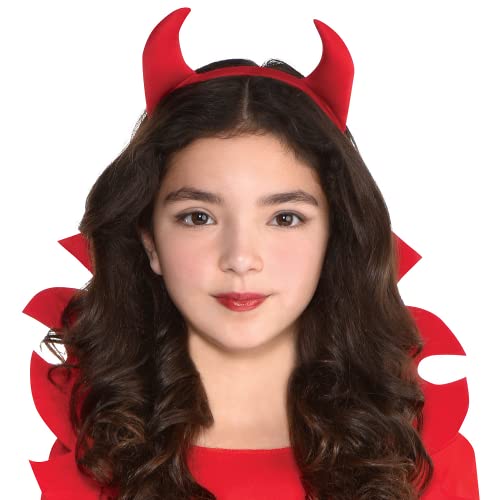 Suit Yourself Devious Devil Halloween Costume For Girls, Medium, Includes Dress, Headband, Collar