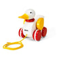 BRIO Infant & Toddler 30323 - Pull Along Duck Wood Baby Toy | Flapping Wings | Engaging Motor Skill Development | Certified Sust