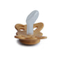 Frigg Butterfly Anatomical Silkysoft Silicone Baby Pacifier | Made In Denmark | Bpa-Free (Honey Gold/Cream, 0-6 Months)