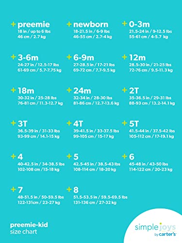 Simple Joys By Carter'S Baby Boys' 3-Pack Snug Fit Footless Cotton Pajamas, Navy Space/Rust Stripe/Turquoise Green Dogs, 18 Mont