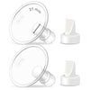 Maymom Pump Valve & MyFit 21mm Shield Compatible with Lansinoh Breast Pump Signature Pro/Smartpump/Manual Breast Pump. Replace L