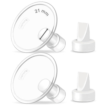Maymom Pump Valve & MyFit 21mm Shield Compatible with Lansinoh Breast Pump Signature Pro/Smartpump/Manual Breast Pump. Replace L