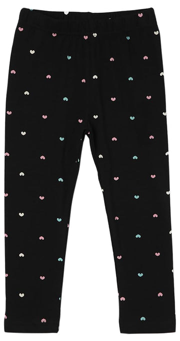 Max Girls High Rise Regular Leggings (P23CLG05 Black 78 Y)