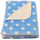 BRANDONN Newborn Ultrasoft Double Layered Polka Printed Wrapper Cum Baby Blanket for Babies