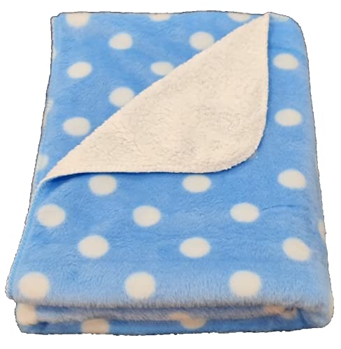 BRANDONN Newborn Ultrasoft Double Layered Polka Printed Wrapper Cum Baby Blanket for Babies