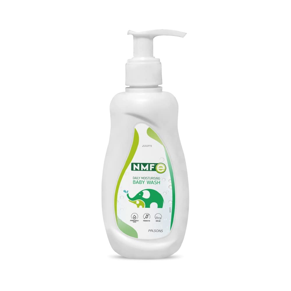 Nmfe Daily Moisturising Baby Wash | Enriched With Aloe Vera, Oat Milk & Vitamin E | Suitable For Newborns | Paraben-Free | Skin-