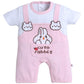 Bumzee Baby Girls Cotton Half Sleeves Animal Embroidery Romper Pink  36 Months (Peb11160CPnk)